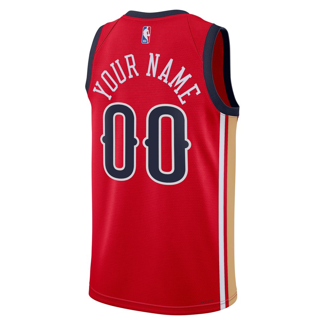 New Orleans Pelicans Jordan Brand Unisex Swingman Custom Jersey - Red - Statement Edition | NBA Fan Gear