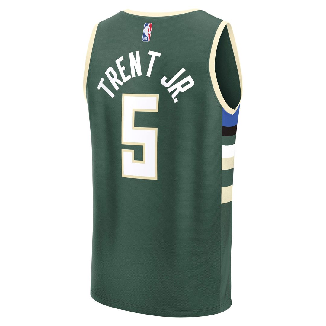 Gary Trent Jr. Milwaukee Bucks Fanatics Fast Break Replica Player Jersey - Icon Edition - Hunter Green | NBA Fan Gear