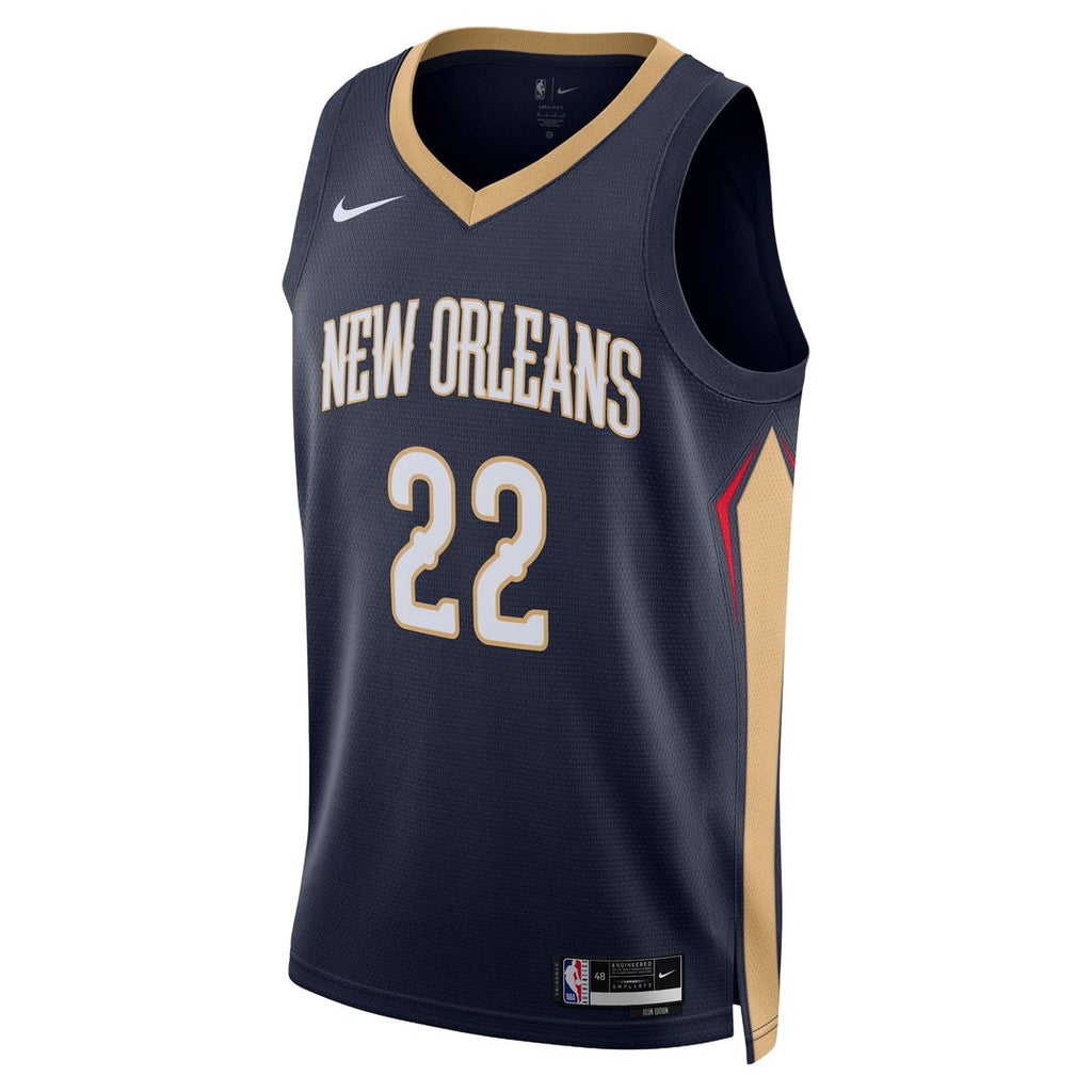 Derik Queen New Orleans Pelicans Nike Unisex Swingman Jersey - Icon Edition - Navy | NBA Fan Gear